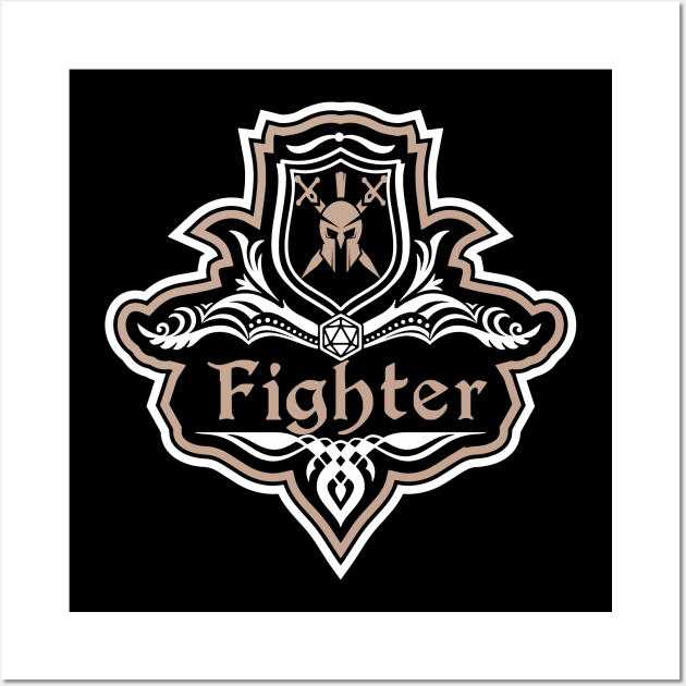 D&D Fighter Class Crest Wall Art by Sunburst